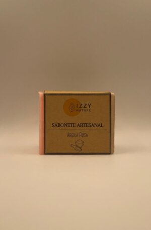 Sabonete Artesanal de Argila Rosa (110g) 100% Natural