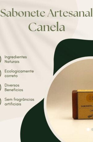 Sabonete Artesanal de Canela (110g) 100% Natural